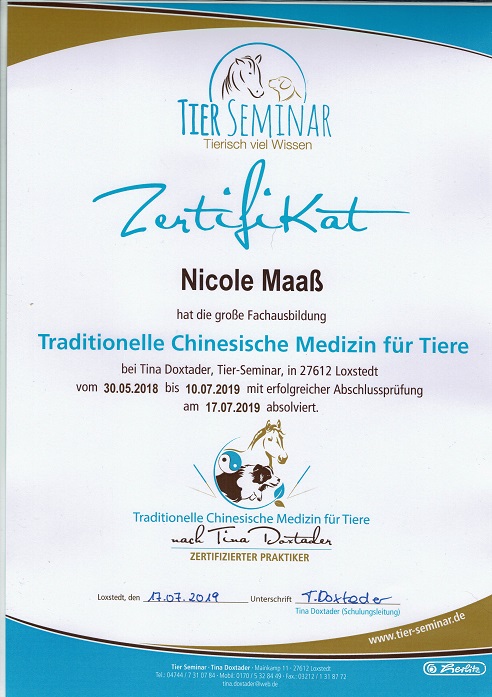 TCVM Zertifikat